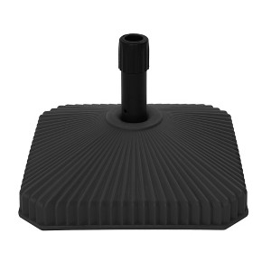 Clihome Outdoor Patio Heavy-Duty Square Umbrella Base,Can be Filled with Water or Sand,Compatible with Umbrella Poles Of 1.5/1.9 in - 1 of 4
