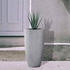 Rosemead Home & Garden Concrete Outdoor Planter Pot Chalk White 16.73"x16.73"x27.17" - 4 of 4