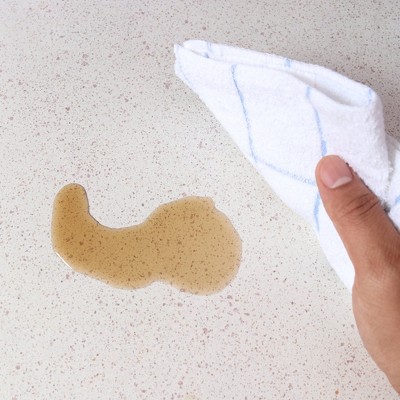 Blue and White Cotton Terry Dishcloth Set, 12 Pack