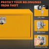 Truck Bed Toolbox Underbody Truck Box Black Steel Under Truck Toolbox with Lock,Waterproof Heavy Duty Tool Box Storage Organizer Chest - 3 of 4