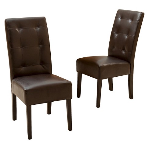 Set of 2 Mira Dining Chair Brown - Christopher Knight Home - image 1 of 4