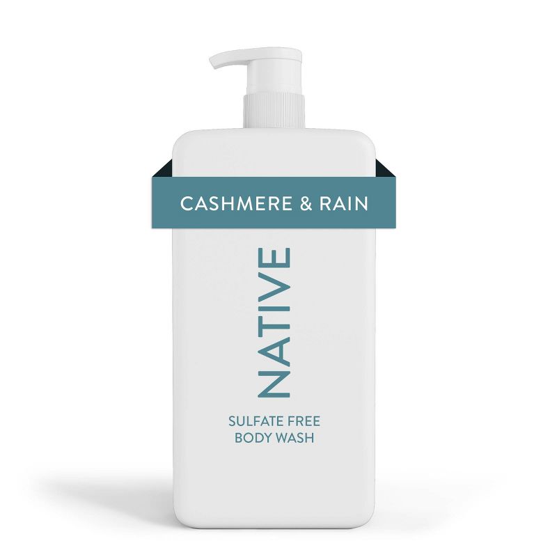 Native Body Wash with Pump - Cashmere &#38; Rain - Sulfate Free - 36 fl oz, 1 of 5