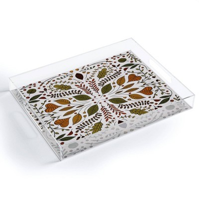 17" x 14" Acrylic Alisa Galitsyna Fall Pattern Tray - society6