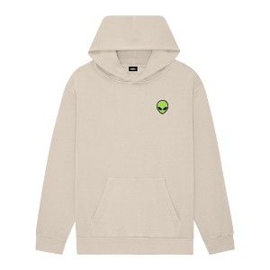 Dalix Alien Embroidery Relaxed Hoodie Soft Fleece Sweatshirt Fit Lounge Mens - 1 of 4