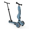 Scoot & Ride 2-in-1 Ride-On and Stand Push Kids Scooter with Adult Parent Push Bar for Toddlers Age 1 to 5, Highwaykick 1 Push & Go, Steel - 2 of 4