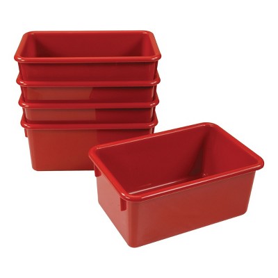Kaplan Early Learning Colored Storage Bin - Set of 5