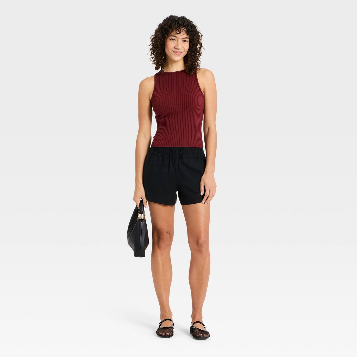 Women's Linen Pull-On Shorts 3.5" - A New Day™ - thumbnail 9