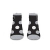 NFL Las Vegas Raiders Big Dot Sleep Socks: Polka Dot Knit Ankle Apparel - 3 of 3