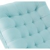 Barton Rocking Lounge Chair Relaxing Button Tufted Wood Leg W/ Footrest Stool - 4 of 4