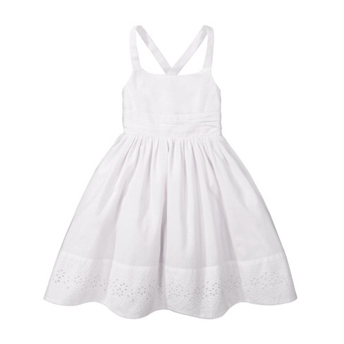 Hope & Henry Girls' Sleeveless Special Occasion Sun Dress With Bow Back ...