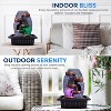 Decorative LED Water Fountain for Relaxation with Adjustable Flow, Compact Design, Indoor Use - 3 of 4