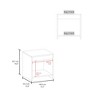 FM Furniture,Anegam Nightstand with Open Storage, White - 2 of 4