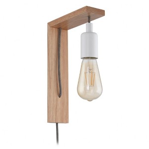 Eglo Lighting Tocopilla 1 - Light Sconce in  Natural Wood - 1 of 3