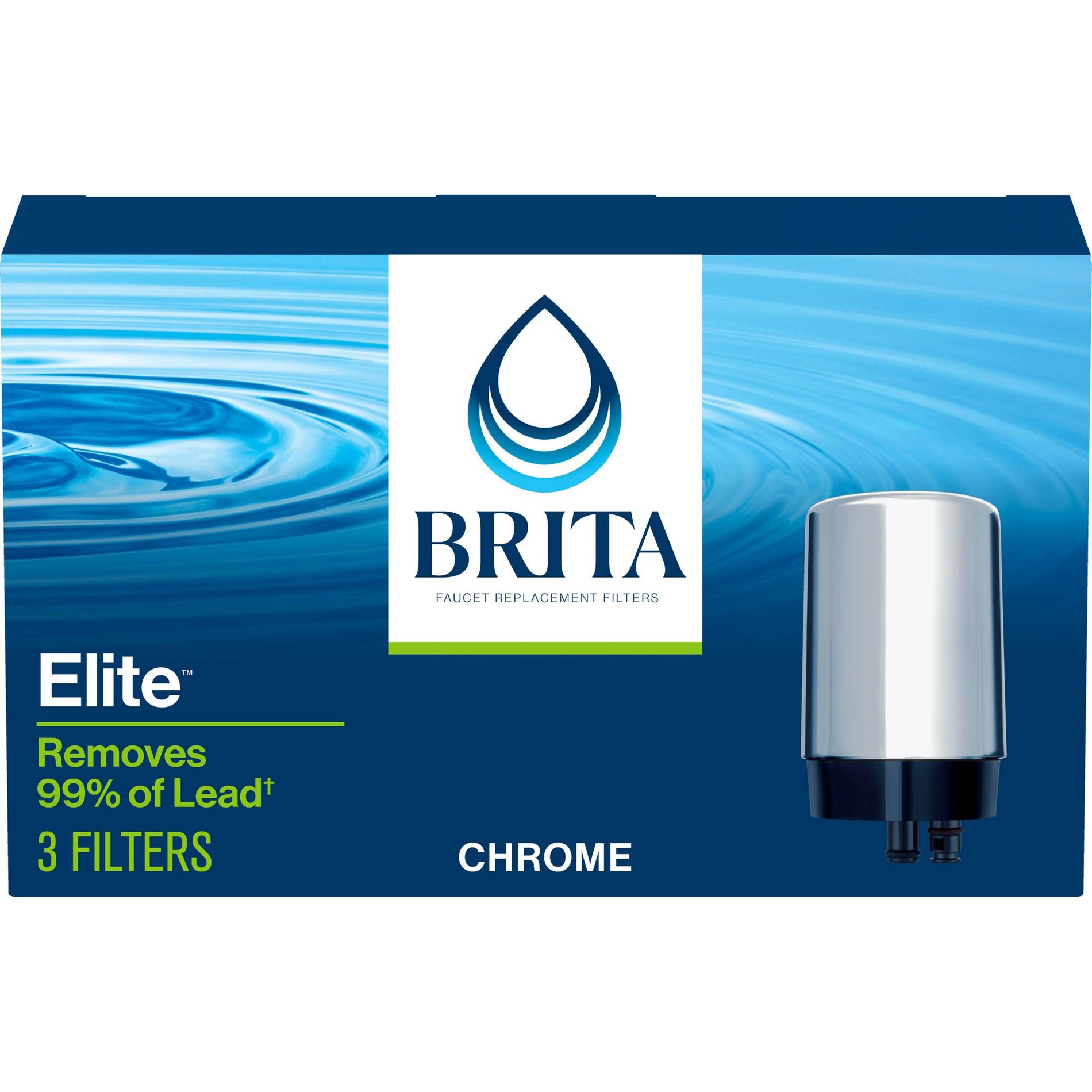 Brita 3ct Replacement Water Filters for Brita Tap Faucet Mounts - Chrome: Filters Copper & Mercury