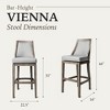 Maven Lane Vienna High Back Fabric Bar Height Bar Stool - 4 of 4