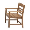 NicBex 2PC Outdoor Dining Chair,Pure White Patio Dining Chairs with Armrest,Modern Chairs Suitable for Patio,Garden,Light Teak - 4 of 4