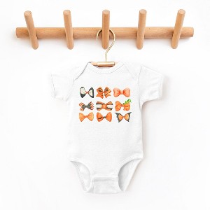 The Juniper Shop Coquette Girl Halloween Bow Chart Baby Bodysuit - 1 of 3