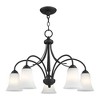 Livex Lighting Ridgedale 5 - Light Chandelier in  Black - 3 of 4