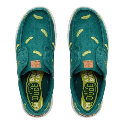HEYDUDE Men Wally Cru Embroidered , Green/Multi, M11 — фото 2