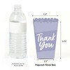 Big Dot of Happiness Purple Elegantly Simple - Guest Party Favor Popcorn Treat Boxes - Set of 12 - 2 of 4