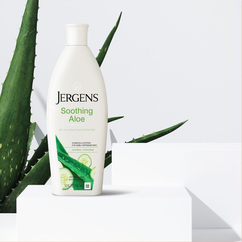 Jergens Soothing Aloe Hand and Body Lotion, Dermatologist Tested, 2 of 11
