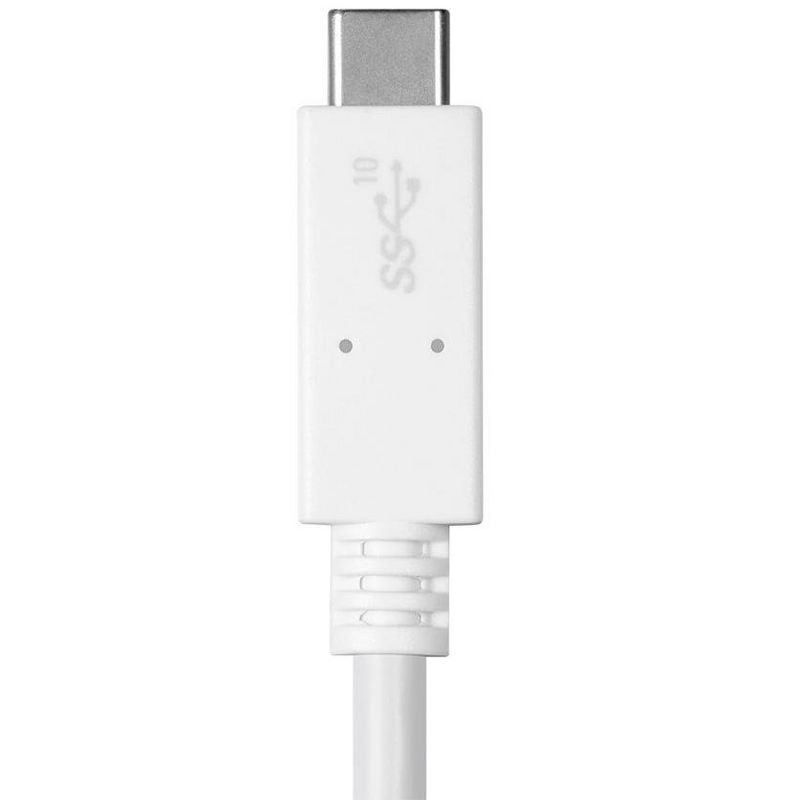Monoprice USB C to USB A 3.1 Gen 2 Cable - 1 Meter (3.3 Feet) - White | Fast Charging, 10Gbps, 3A, 30AWG, Type C, Compatible with Xbox One / VR /, 4 of 7