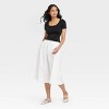 Women's Slim Fit Seamless Short Sleeve Square Neck Baby T-Shirt - A New Day™ - 3 of 4
