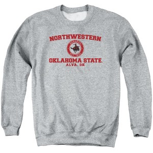 Northwestern Oklahoma State University Official Circle Logo Adult Crewneck Sweatshirt - 1 of 4
