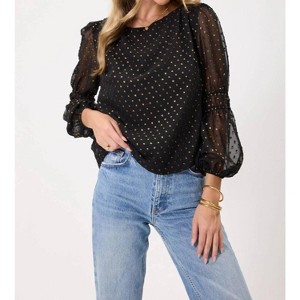 Women's Fuller Long Sleeve Top - Kylie Paige - 1 of 4