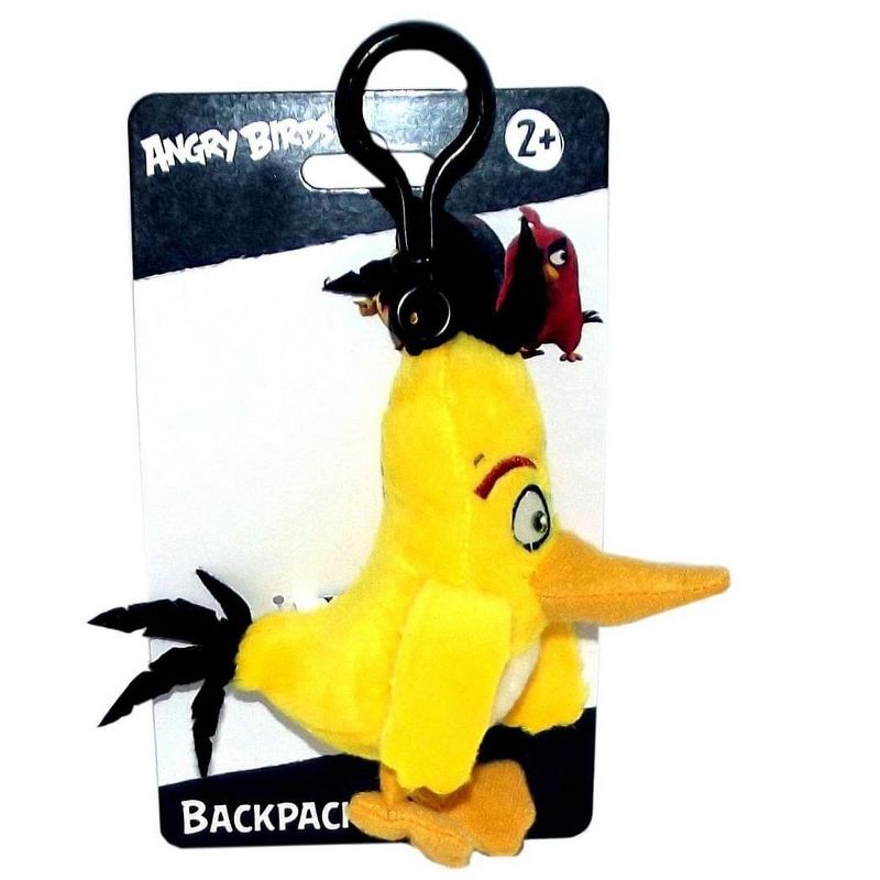 License 2 Play Inc Angry Birds Movie 4.5" Plush Clip On: Chuck, 1 of 2