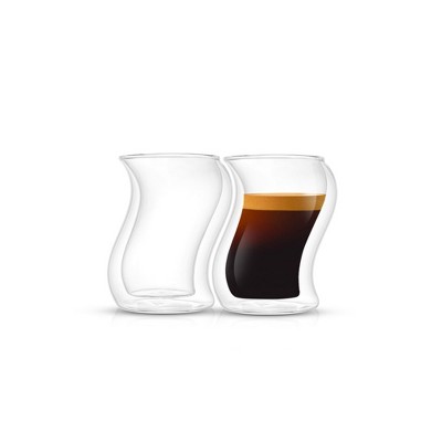 [JOEFREX] Espresso Shot Glasses - 2 Pack - espresso shot glass measure -  2oz - Espresso shot glasses set of 2 - Espresso shot glasses barista 