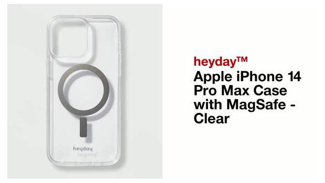 Apple iPhone 14 Pro Max Case with MagSafe - heyday&#8482; Clear, 2 of 5, play video