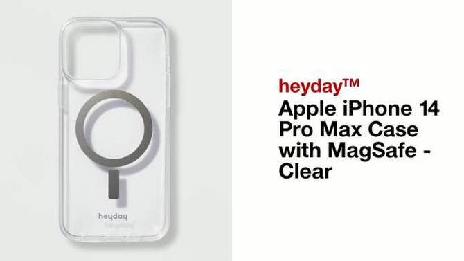 Apple iPhone 14 Pro Max Case with MagSafe - heyday&#8482; Clear, 2 of 5, play video