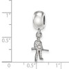Black Bow Jewelry Sterling Silver West Virginia Mountaineers NCAA Bead Charm - 3 of 4