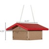 JCS Wildlife Recycled Upside Down Single Suet Feeder - 4 of 4