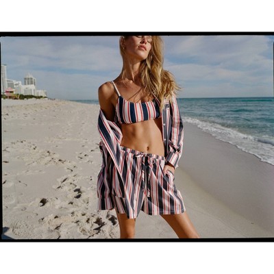 Solid & Striped Women's Reversible Bralette Top - Blue S — фото 8