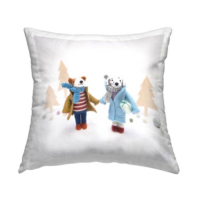 Stupell Industries Dogs Holding Hands Holiday Gifts