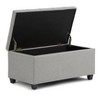 NicBex Faux Leather Storage Ottoman Bench,Storage Ottoman with Tufted Diamond Detail,Modern Storage Bench for Living Room,Bedroom - 2 of 4