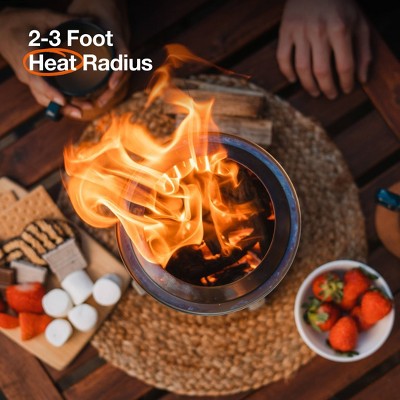 Mesa XL Stainless Steel Smokeless Tabletop Fire Pit