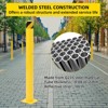 Safety Bollard2/4/6 Packs, 36/42/48 Inch Height Bollard Post, 4.5 Inches Diameter Steel Pipe, Yellow Safety Steel Bollard for Traffic-Sensitive Area - 2 of 4