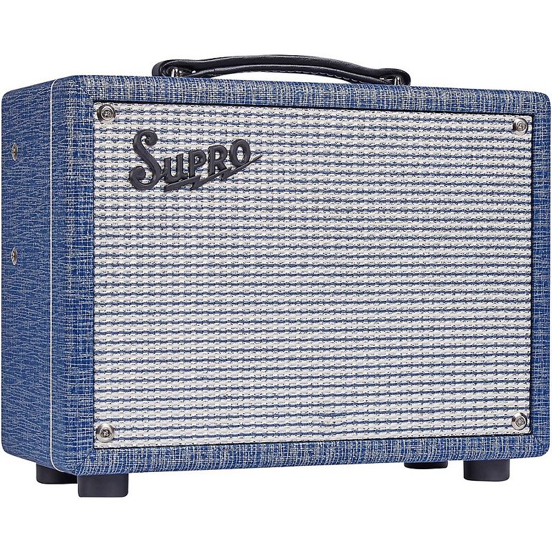 Supro 1606J 64 Super 5W 1x8 Tube Guitar Combo Amp Blue, 1 of 6