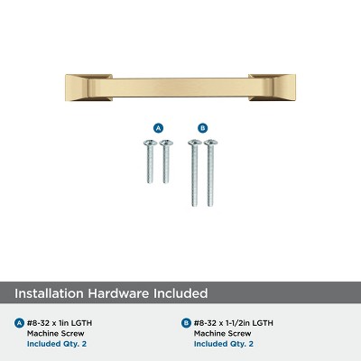 Champagne Bronze 3" Cabinet Drawer Pull with Mounting Hardware