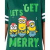 Despicable Me Minions Women's Let's Get Merry Varsity Nightgown Pajama Shirt Dress Grey - 3 of 4