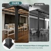 Pamapic Hardtop Outdoor Gazebo Pergola Aluminum Framed with Sloping Pitched Roof for Garden, Patio - 4 of 4