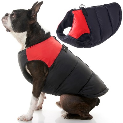 Gooby Padded Vest Dog Jacket Red, X