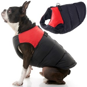 Gooby Padded Vest Dog Jacket Red, X - 1 of 1