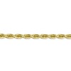 Black Bow Jewelry Men's 6mm 10k Yellow Gold Diamond Cut Solid Rope Chain Bracelet - 2 of 4