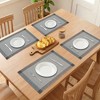 REGALWOVEN Set of 6 Placemats for Dining Table Decor Indoor Outdoor Washable Kitchen Table Mat - 3 of 4