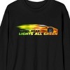 Fast & Furious Lean Mean Lights All Green Crew Neck Long Sleeve Black Adult Tee - 2 of 3