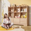 Bookshelf and Toy Organizer, Kids Book Shelf for Kid Rooms with Door, Cubes Storage Organizer,Wood Children Bookcase - 2 of 4